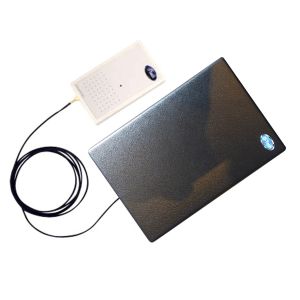 RFID staffpad with shielded antenna and reader